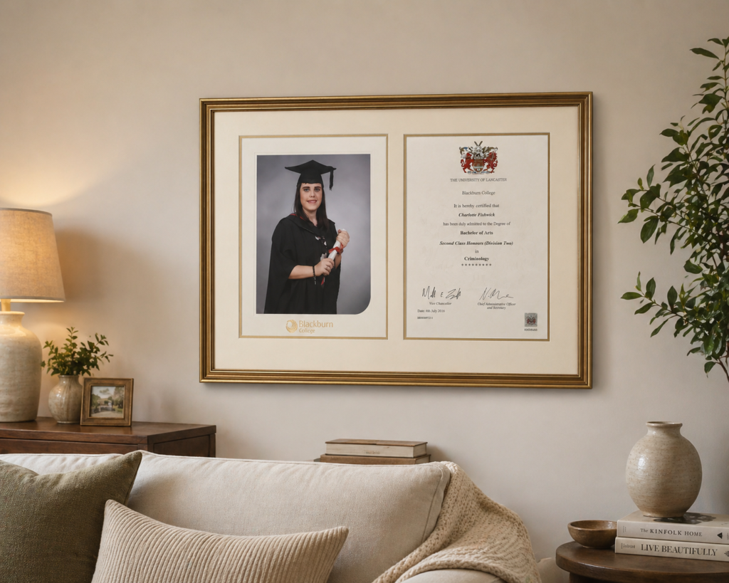 22mm Gold Graduation Photo & Certificate Frame – Frame It By Lesley