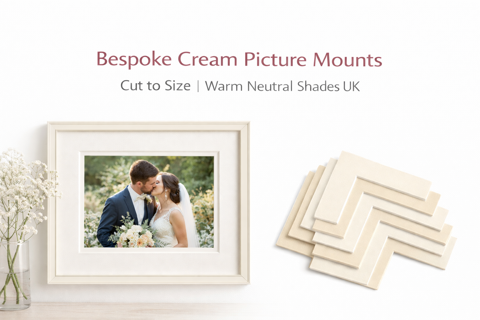 Cream Mounts – Custom Cut to Size